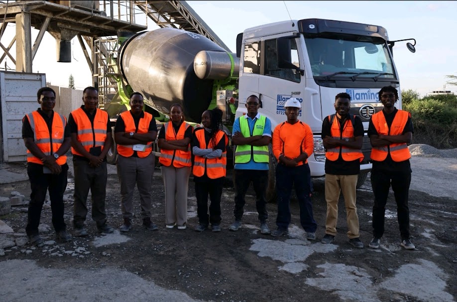 Concrete production at Flamingo plant