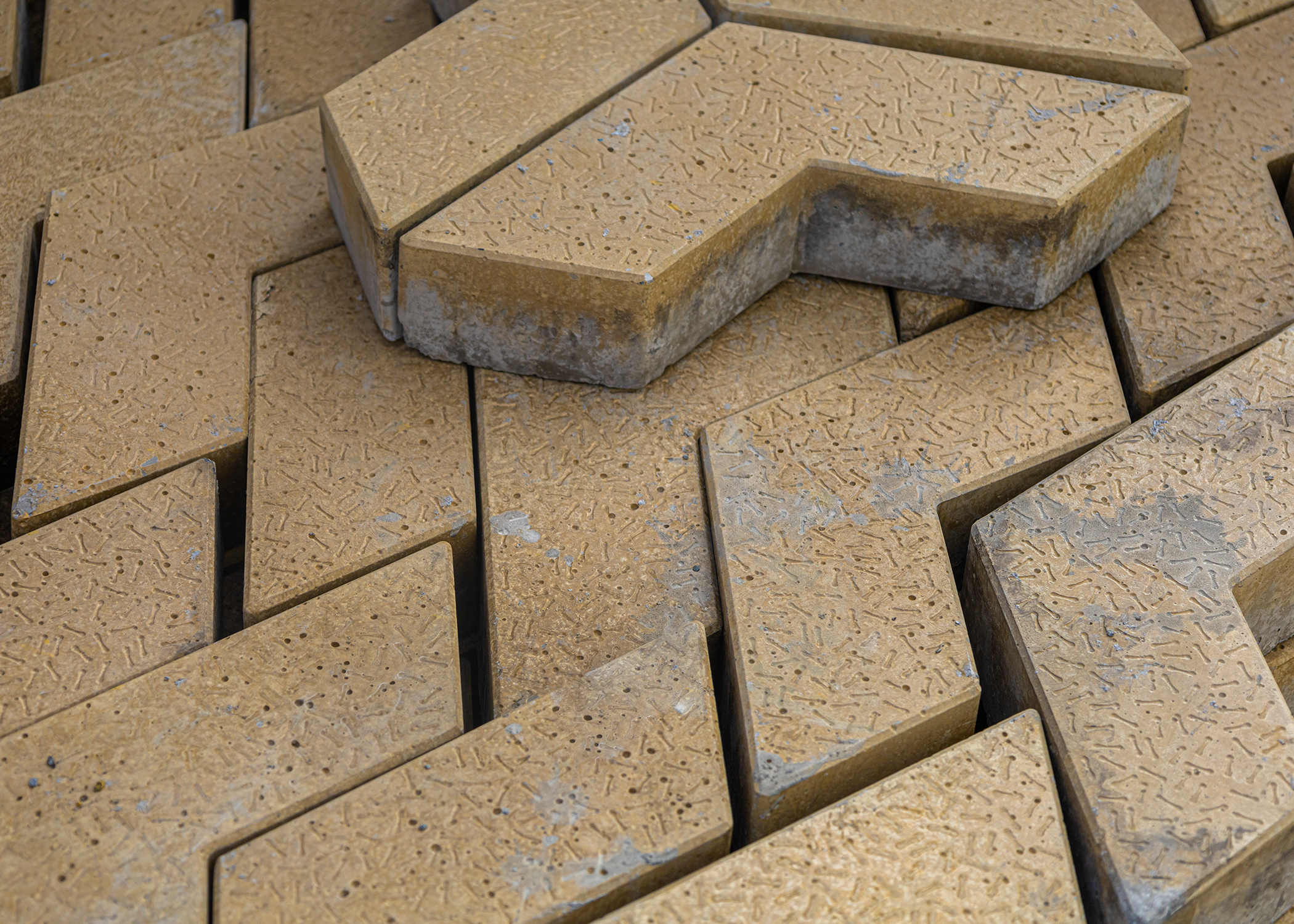 Zen Carbon low-carbon arrowhead pavers